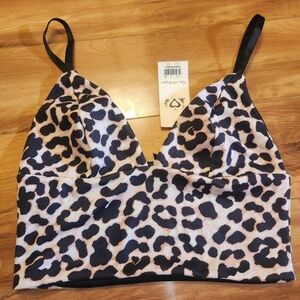 Miss Selfridge Animal Print Bralette